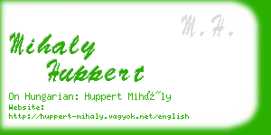 mihaly huppert business card